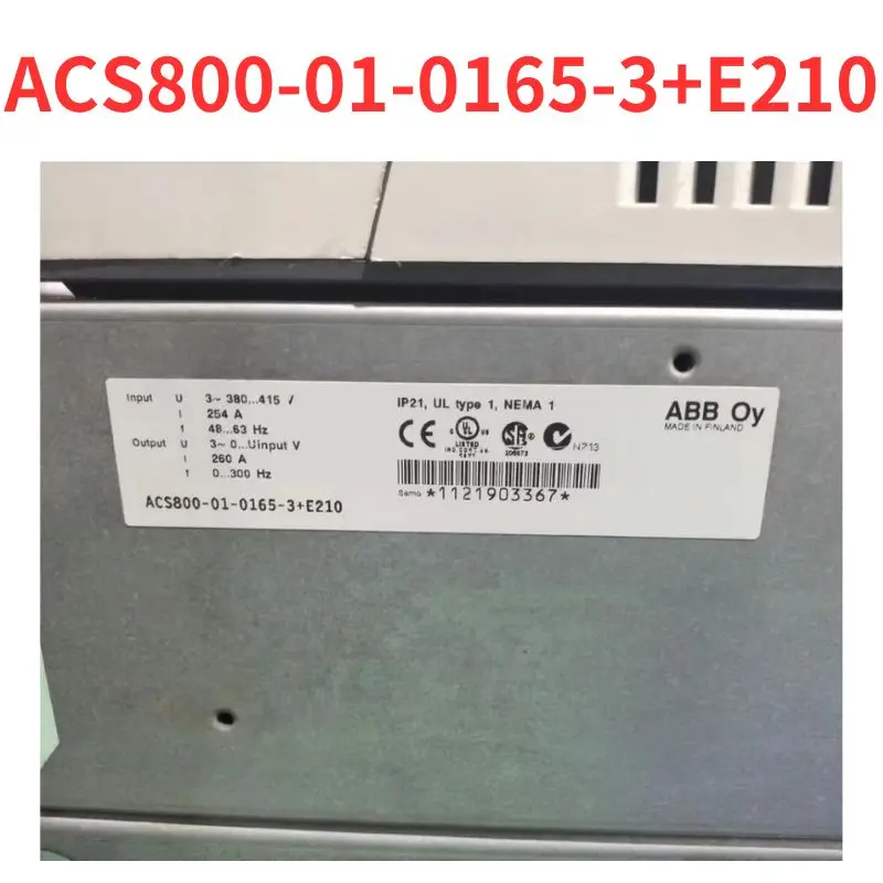 Second-hand    ACS800-01-0165-3+E210   inverter   test  OK     Fast Shipping