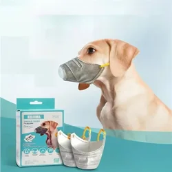 3PCS Anti-fog Haze Pet Dog Mask Outdoor Gray 4 Layers Mouth Mask Anti Dust Gas Pollution PM2.5 Filter Dog Accessories Supplies