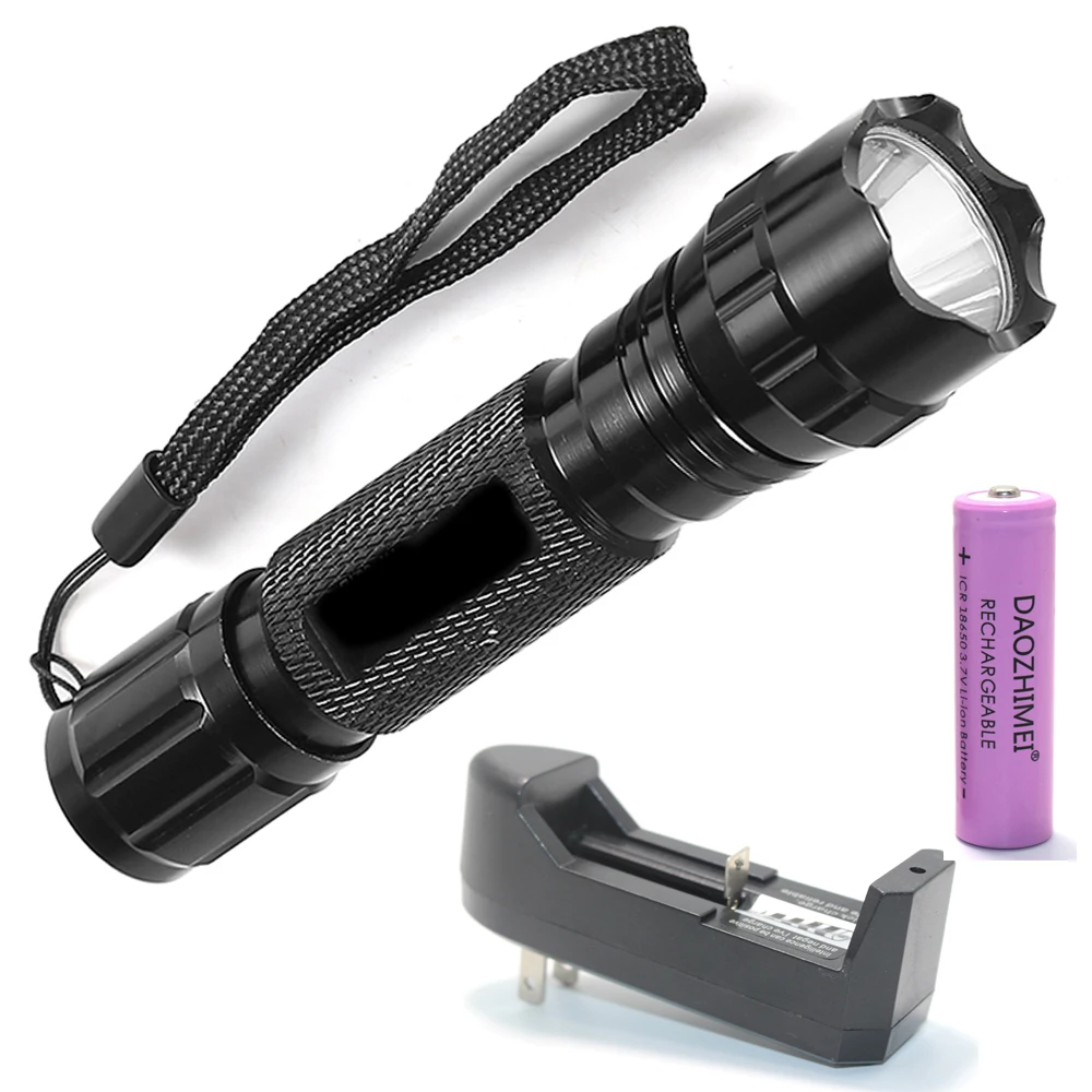 High Quality Lantern 501 Powerful Led Flashlight 2000 Lumens Linterna Led T6 Torch Light Hunting Flash Light18650 BatteryCharger