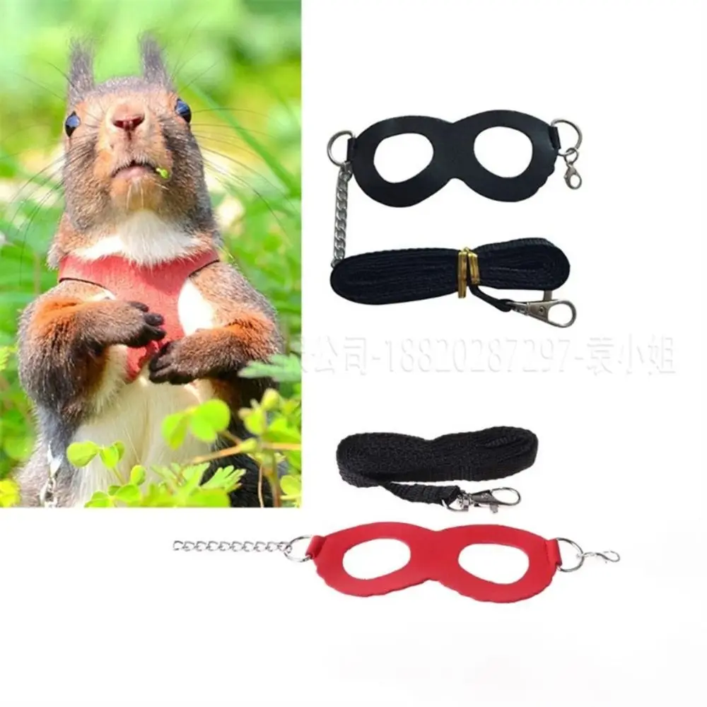 3Pcs PU Leather Hamster Chest Strap Windproof Anti Lost Rope Guinea Pig Harness 3Colors Small Pet Sugar Glider