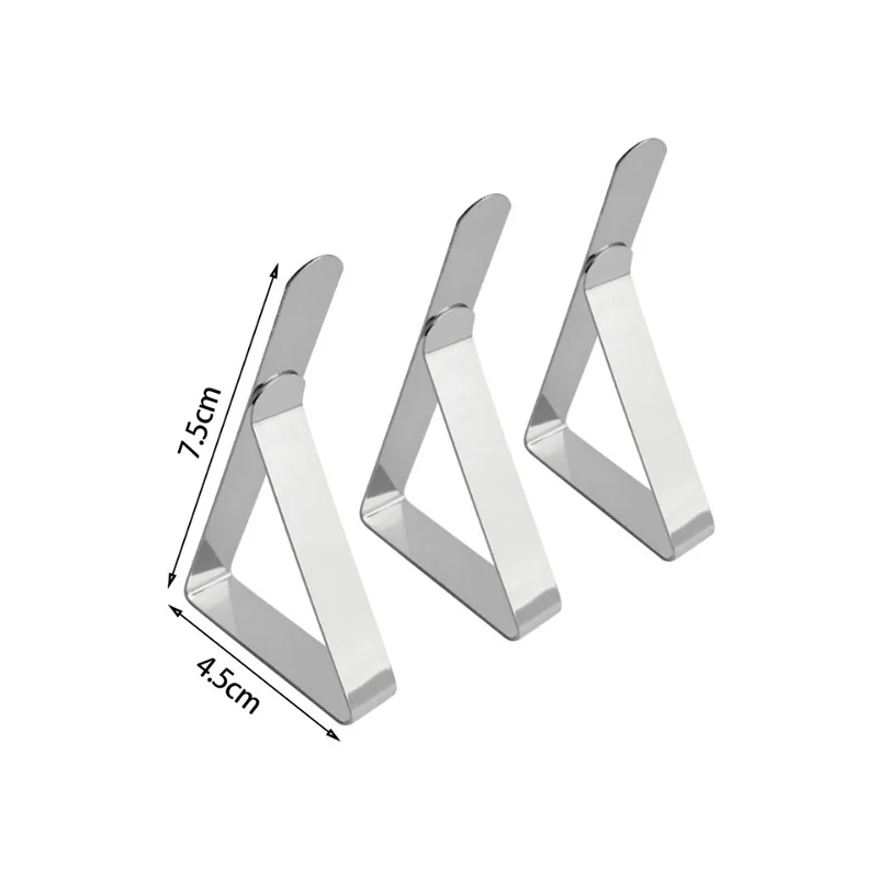 6 stücke Edelstahl Anti-Rutsch-Tischdecke Clips Esstisch harte Klammern