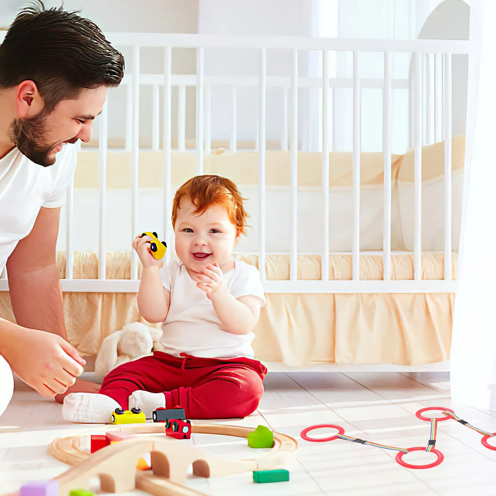 1 مجموعة الاطفال حبل أمان رياض الأطفال المشي المقود مرحلة ما قبل المدرسة حبل مقبض دائري طفل المشي المقود المعصم إلى المعصم