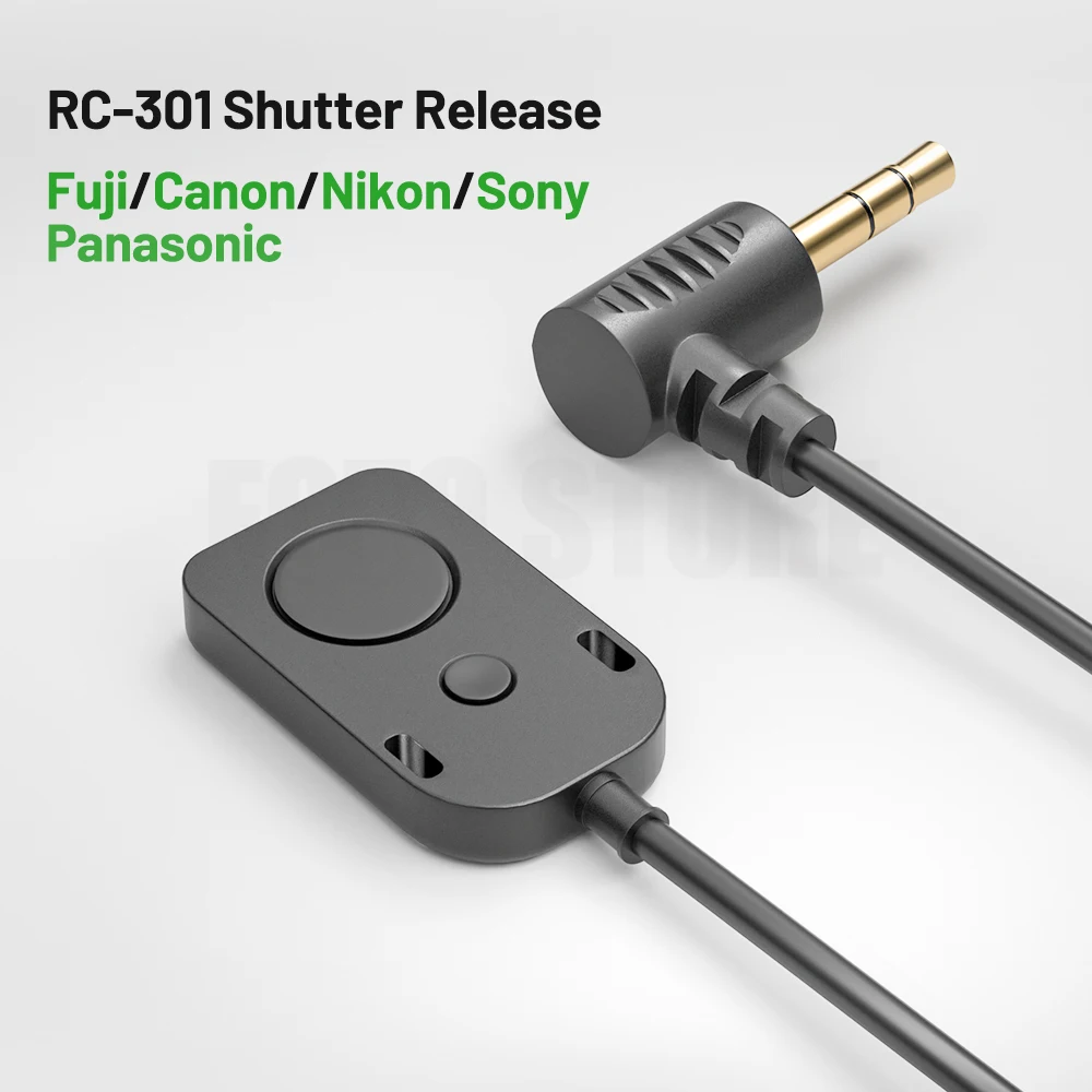 RC-301 Shutter Release DSLR Camera Remote Control Cord Cable Timer for Fuji Sony Nikon Canon Panasonic Camera