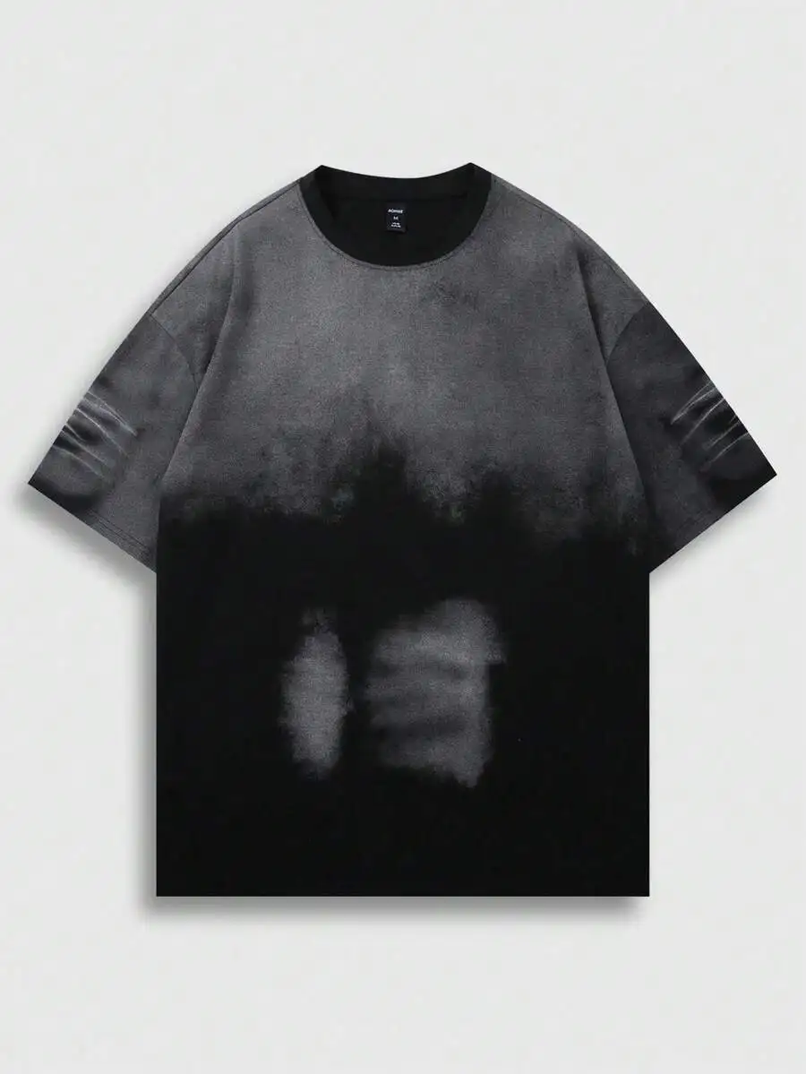 

Mens Vintage Washed Round Neck Short Sleeve T-Shirt Casual Street Fashion