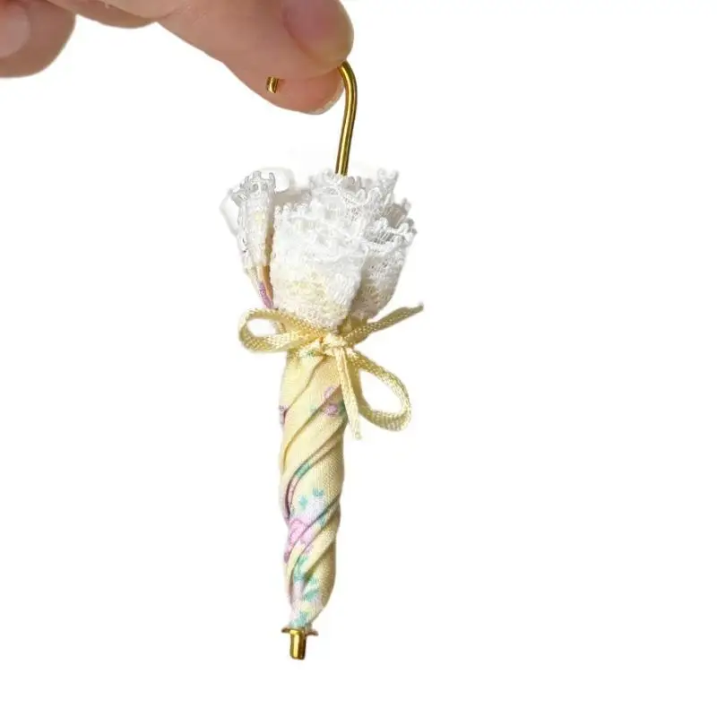 Mini Doll Umbrella Creative Photo Prop Realistic Tiny Umbrella Accessory for OB11 Doll Dress Up DIY Dollhouse Ornament