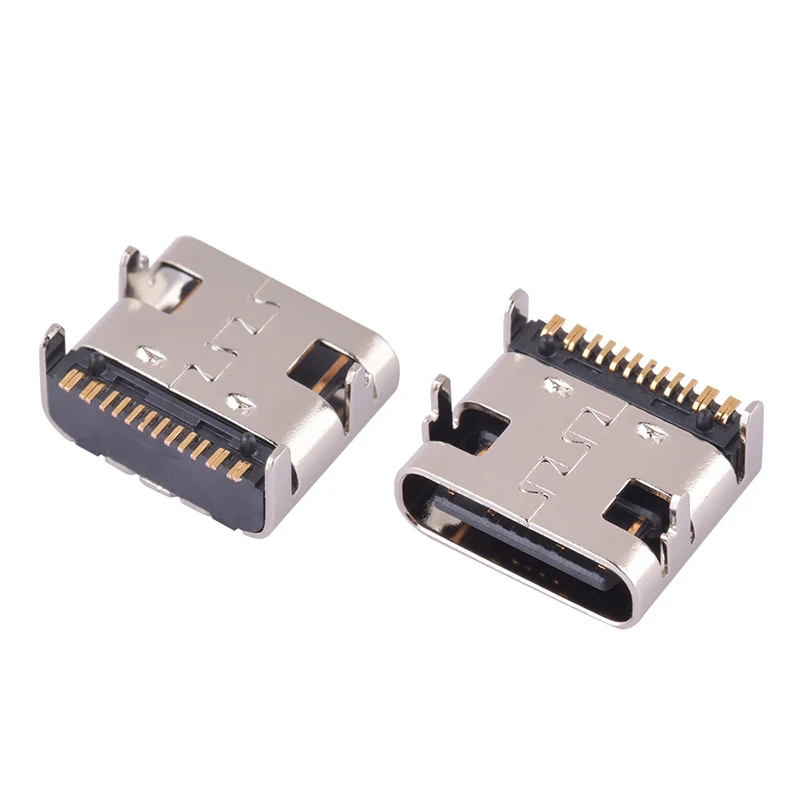 10pcs SMD TYPE-C 16PIN 2MD(073) USB Connector 16P Horizontal Female Type-C 100% Brand New