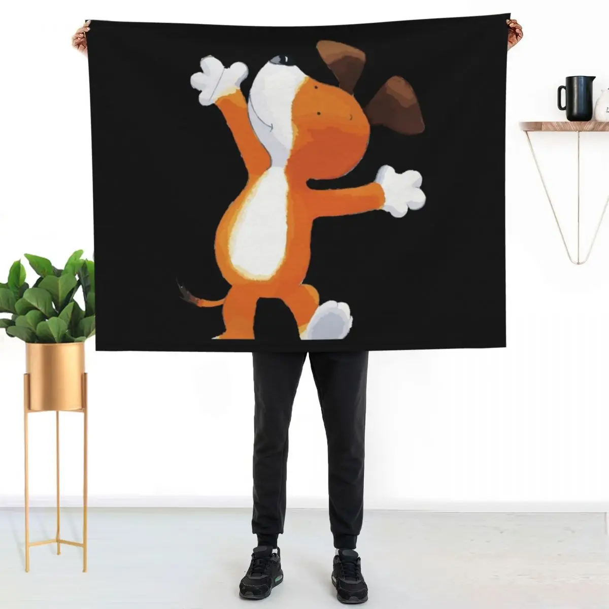 Funny kipper the dog Throw Blanket Loose Decoratives Decorative Beds Sleeping Bag bed plaid Thermals For Travel Blankets