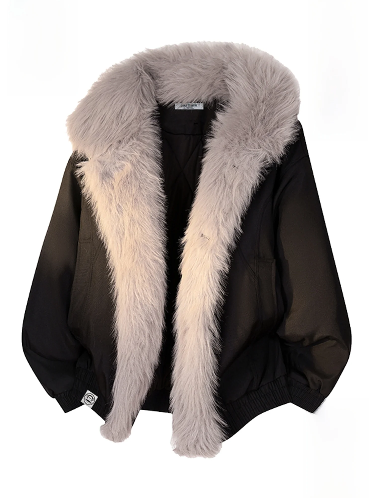 

PaulFrank Thiened Winter Jaet Men's Faion Brand Warmth Outerwear Large Mouth Monkey Fur Collar Mountain Eagle Cotton Coat