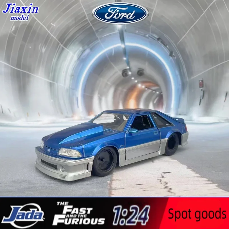 

JADA 1/24 Ford Mustang GT Blue Special Edition Alloy model Collection gift