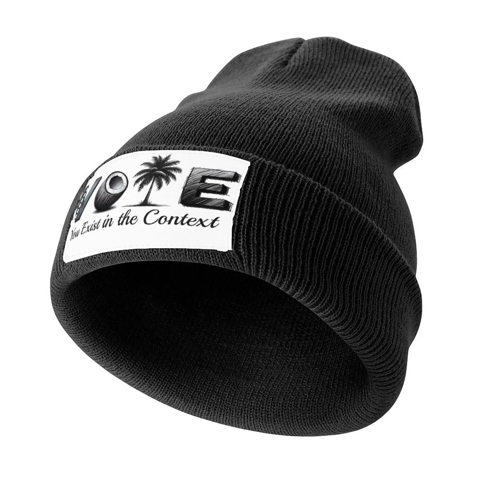 Vote You Exist in the Context - Kamala Harris Knitted Cap Designer Hat Beach Bag Kids Hat Baseball Men Women's