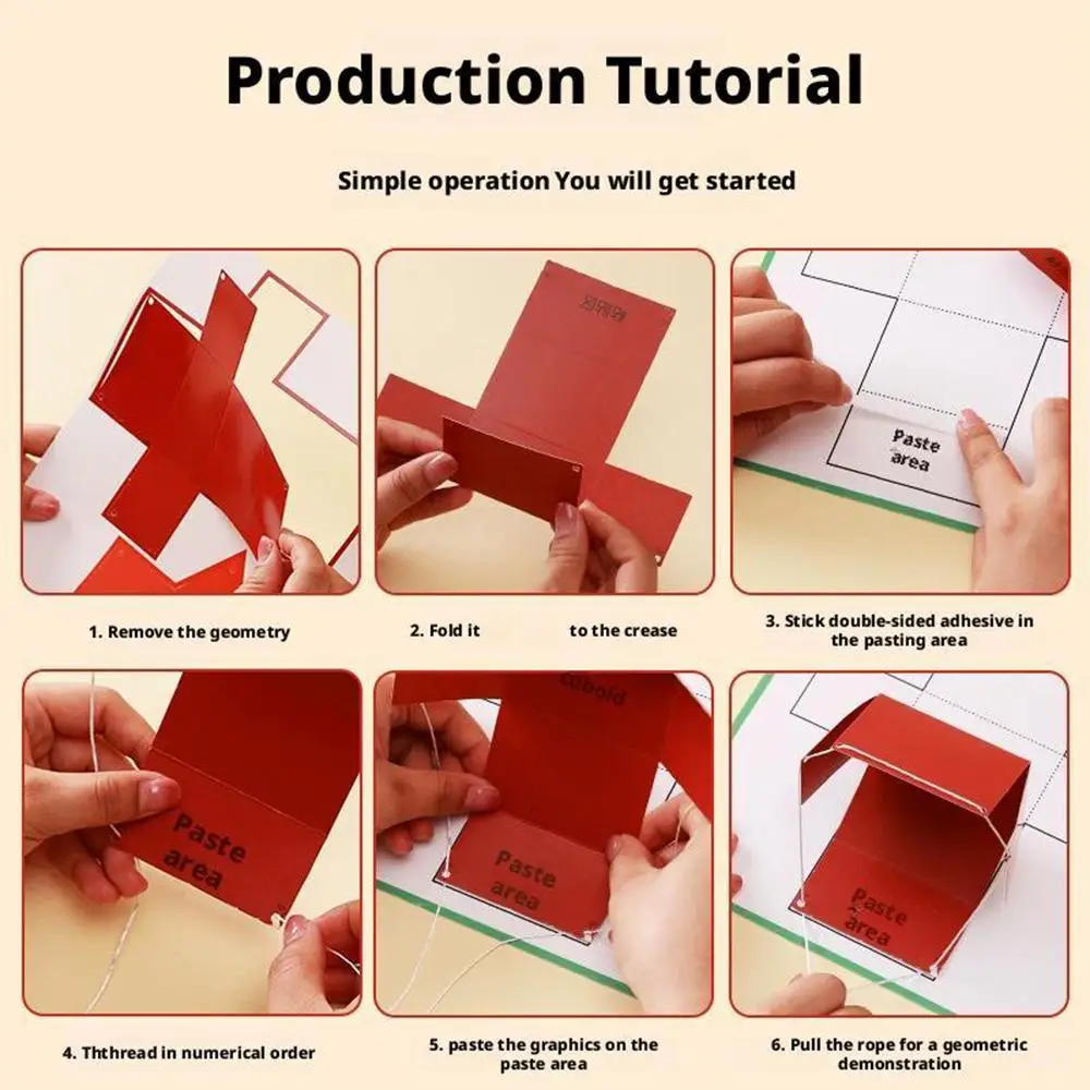 3D Geometry Quiet Book for Kids - Montessori Educational Toys | Spatial Thinking Training | DIY Math Learning Activities