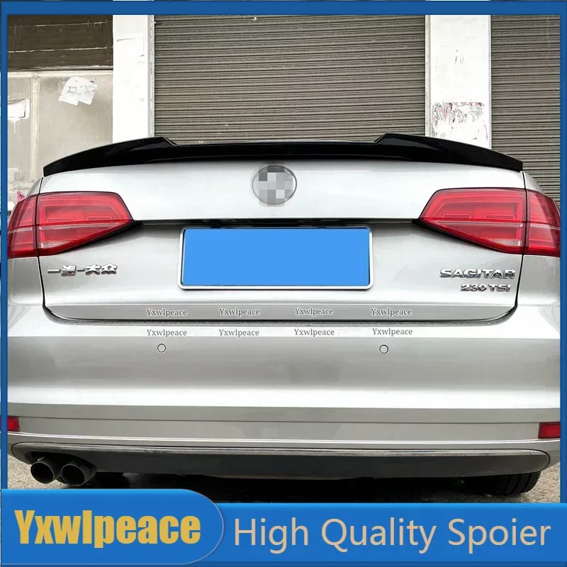 

For VW Volkswagen Jetta MK6 Spoiler 2012-2018 ABS Plastic Primer Color M4 Style Rear Trunk Lip Spoiler Car Accessories