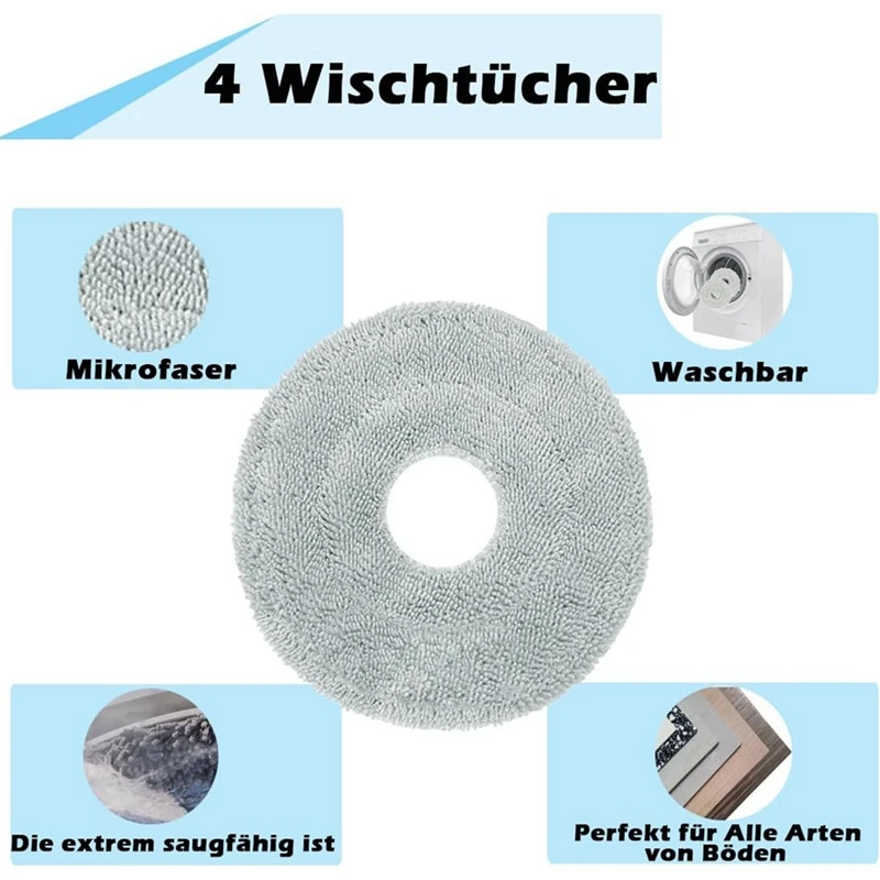 AB43-para Dreame X40 Ultra completo, S30 Pro Ultra Robot aspirador Cepillo Lateral principal filtros HEPA paño de mopa bolsas de polvo