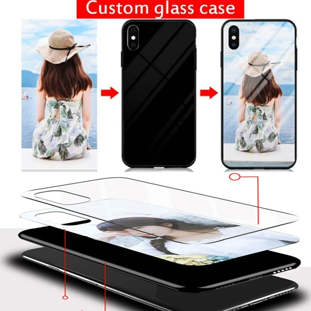 Custom Photo Tempered Glass Case For Xiaomi POCO X3 X2 M3 M4 X4 F2 X5 F5 C55 C51 Pro F3 GT NFC 5G Unique Bumper DIY Case Coque