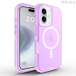 Heavy Duty Rugged Transparent Phone Case for Apple IPhone 16Pro Max 15 13 14 12 Ott Hard Box for Magsafe Wireless Charge Cover