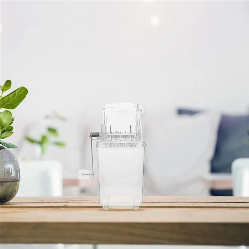 Ręczna kruszarka do lodu Shopper's Appliances 2L, przenośna maszynka do lodu z korbką do domu, do lodu, do chipów lodowych, ręczna A