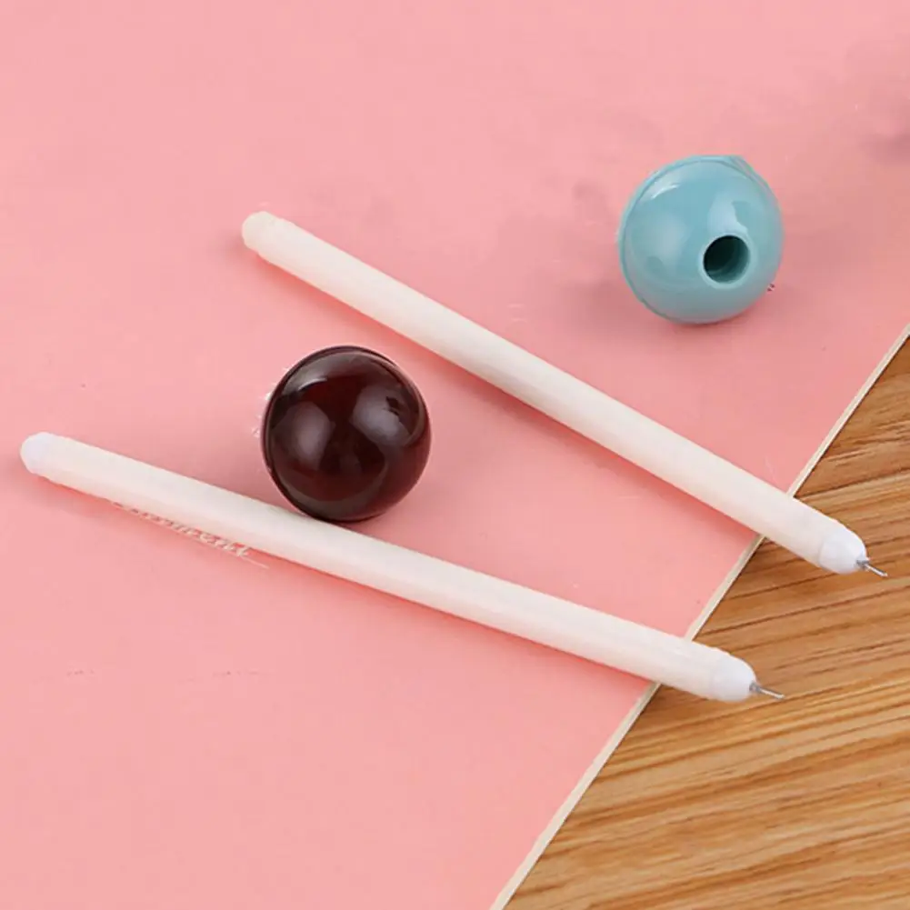 Novedoso bolígrafo de Gel con diseño de girasol, juego de bolígrafos de Gel vibrantes de 0,5mm, tinta de Piruleta de punta fina, suministros de escritura para la escuela y la Oficina, coloridos