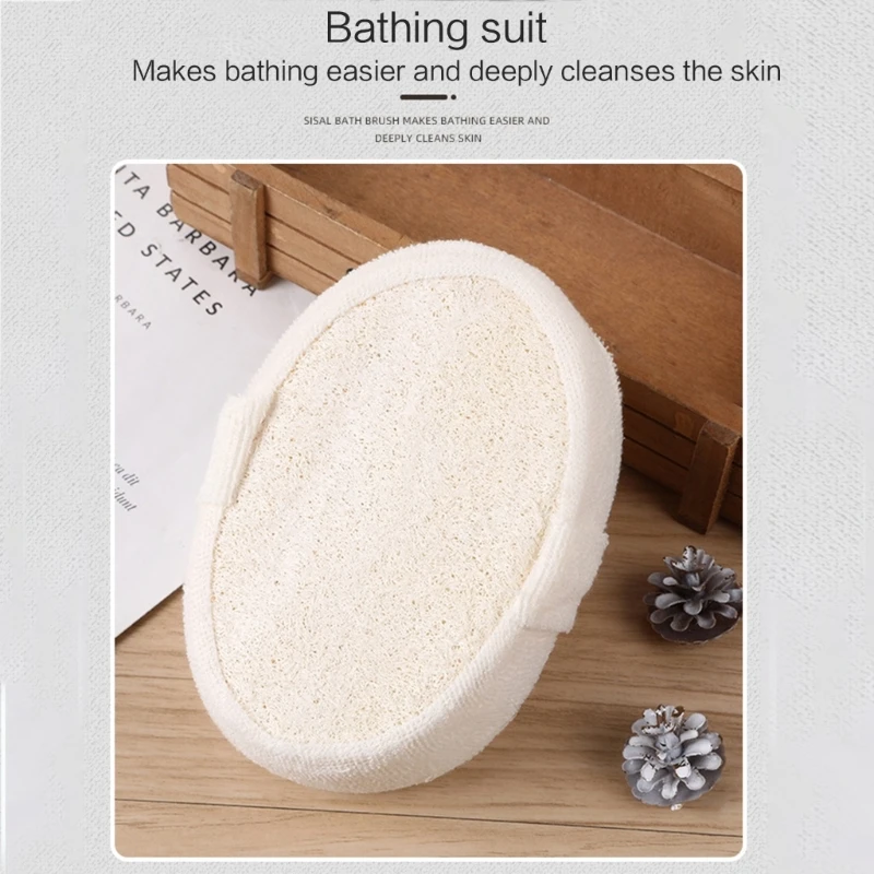 Natural Loofah Sponge Bath Brush Shower Rub Bath Shower Wash Body Pot Sponge Scrubber Durable Healthy Massage Brush