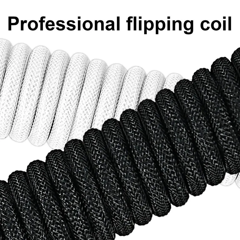 USB Port a Mechanical Keyboard Coiled Cable Coiled Design USB a To Type C Mechanical Keyboard Type C USB Cable