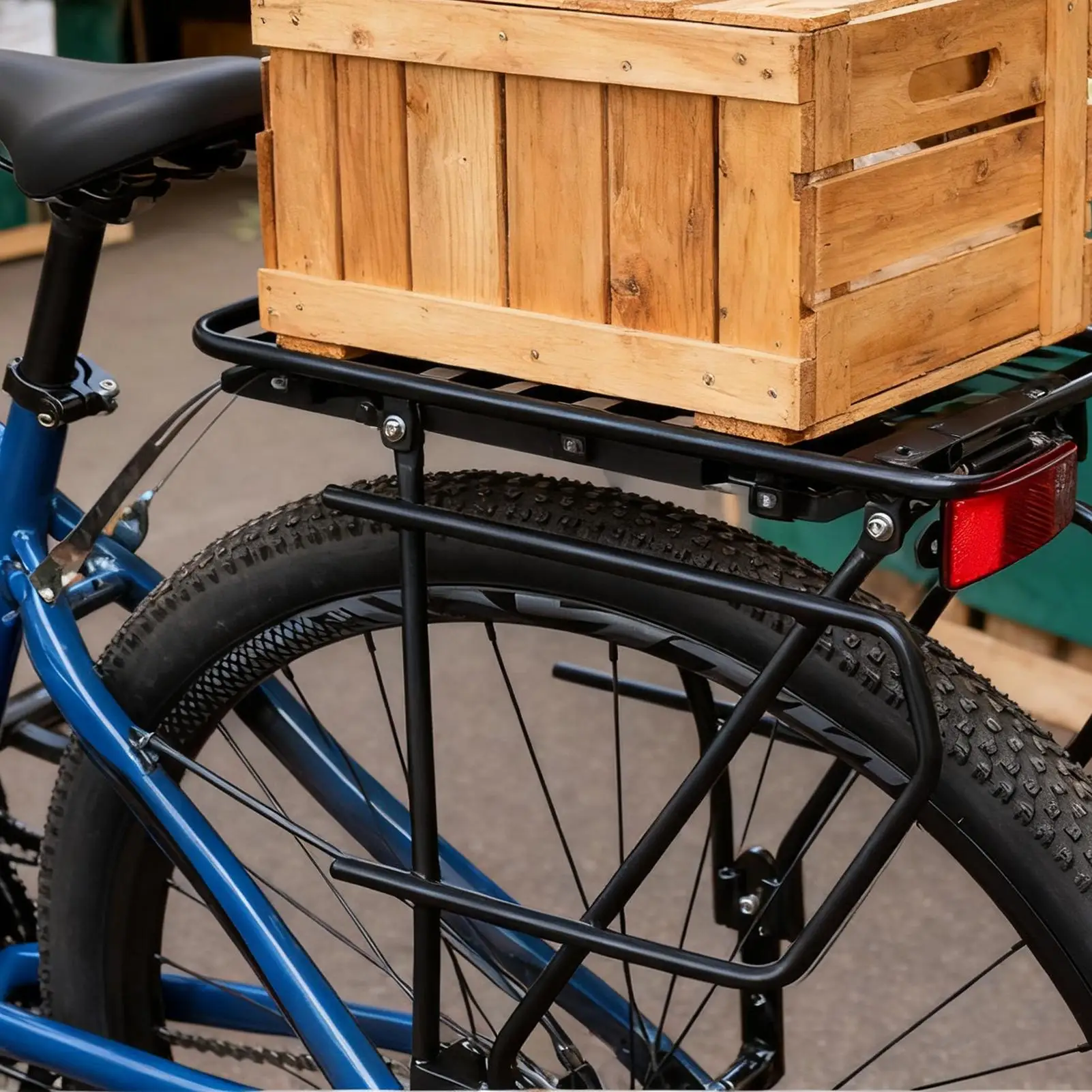 

Rear Bike Rack Telescopic with Reflective Logo Bike Rack Rear Cargo Carrier for Luggage Road Mountain Cycling Commuting Riding