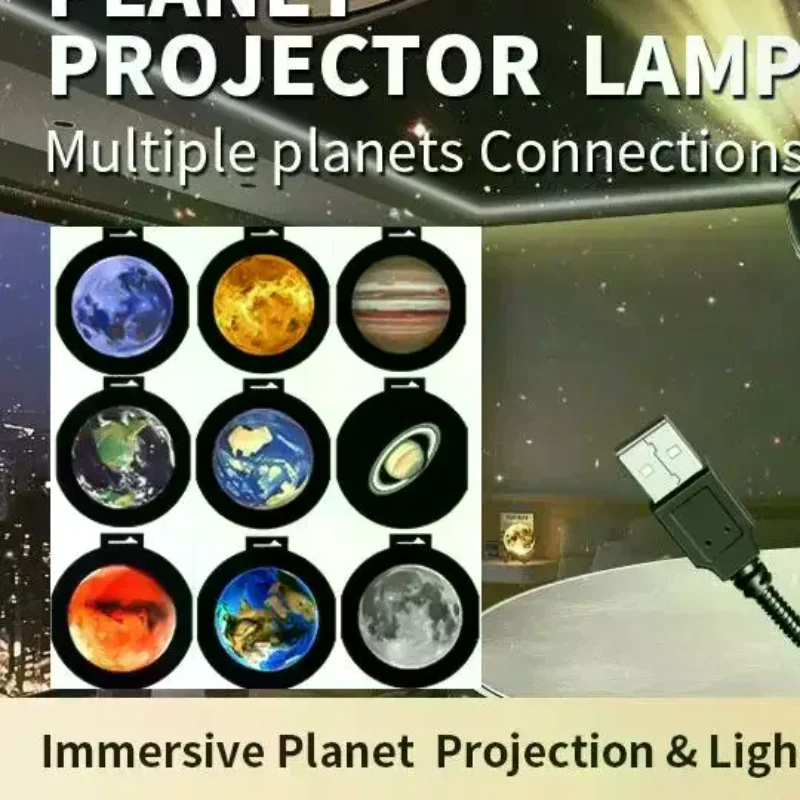 /TPz/Ceiling Moon Earth Projection Atmosphere Light Starry Sky Lamp Night Light Romantic Bedroom Decoration Galaxy Projector US
