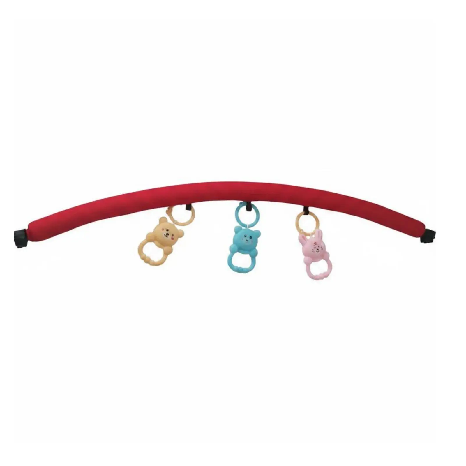 Infant Bouncer Toy Arch Wooden Beads Rocker Toy Bar Attachment Colorful Design for Infants, Infants