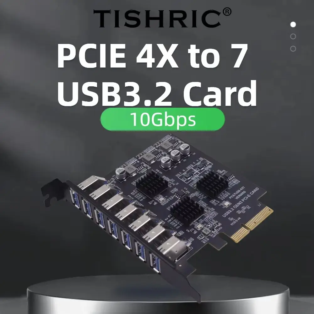 tishric-pcie-4x-to-7-ports-usb32-gen1-expansion-card-usb32-pcie-adapter-10gbps-pci-express-x4-x8-x16-controller-add-on-cards