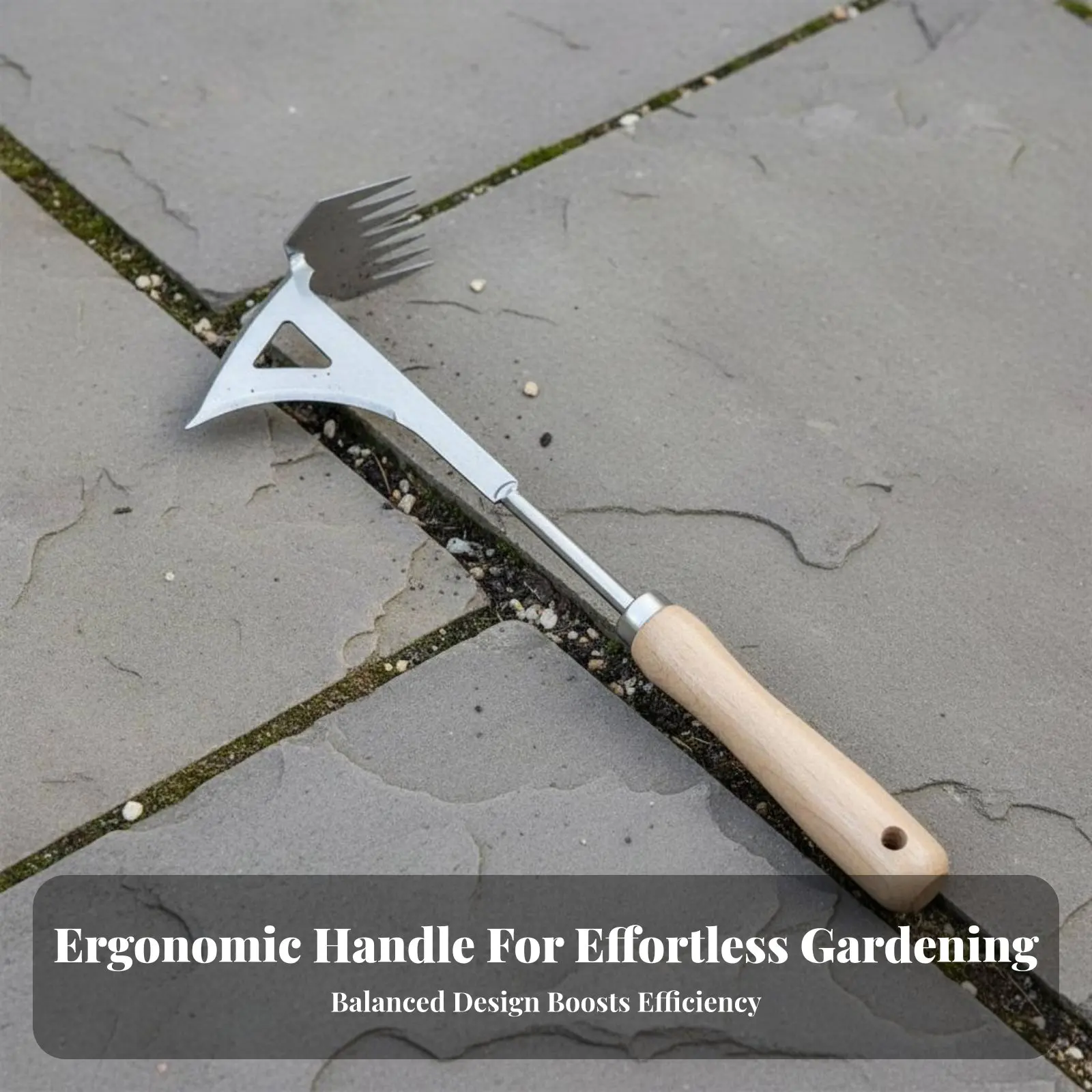 

Stainless Steel Garden Weeder Sturdy Duty Crevice Weeding Tool Multi-Function Weeding Hoe Lightweight Gardening Equipment