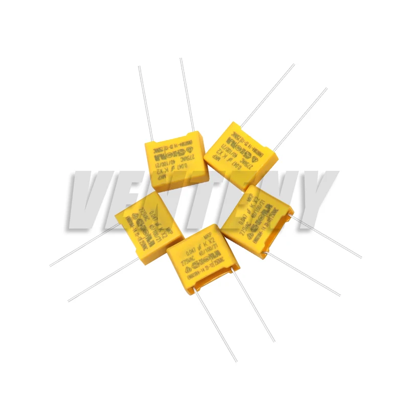 50pcs/Lot Polypropylene Film X2 Safety Capacitor Assorted Kit 275VAC 10Values Each 5pcs 1NF - 1UF