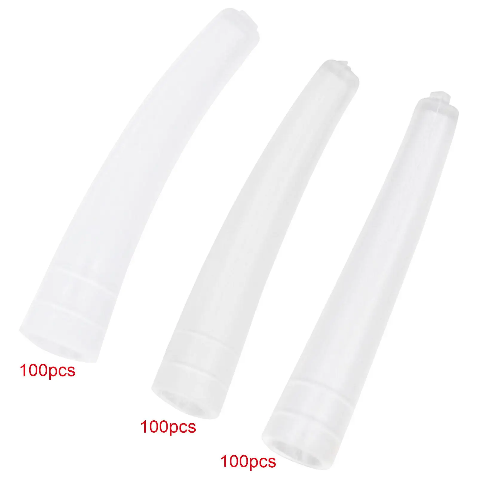 Transparente Pinças Dica Capa Protetora, Pinça Pontos Protector, antiderrapante Stopper, Pusher Pílio Pusher, 100pcs