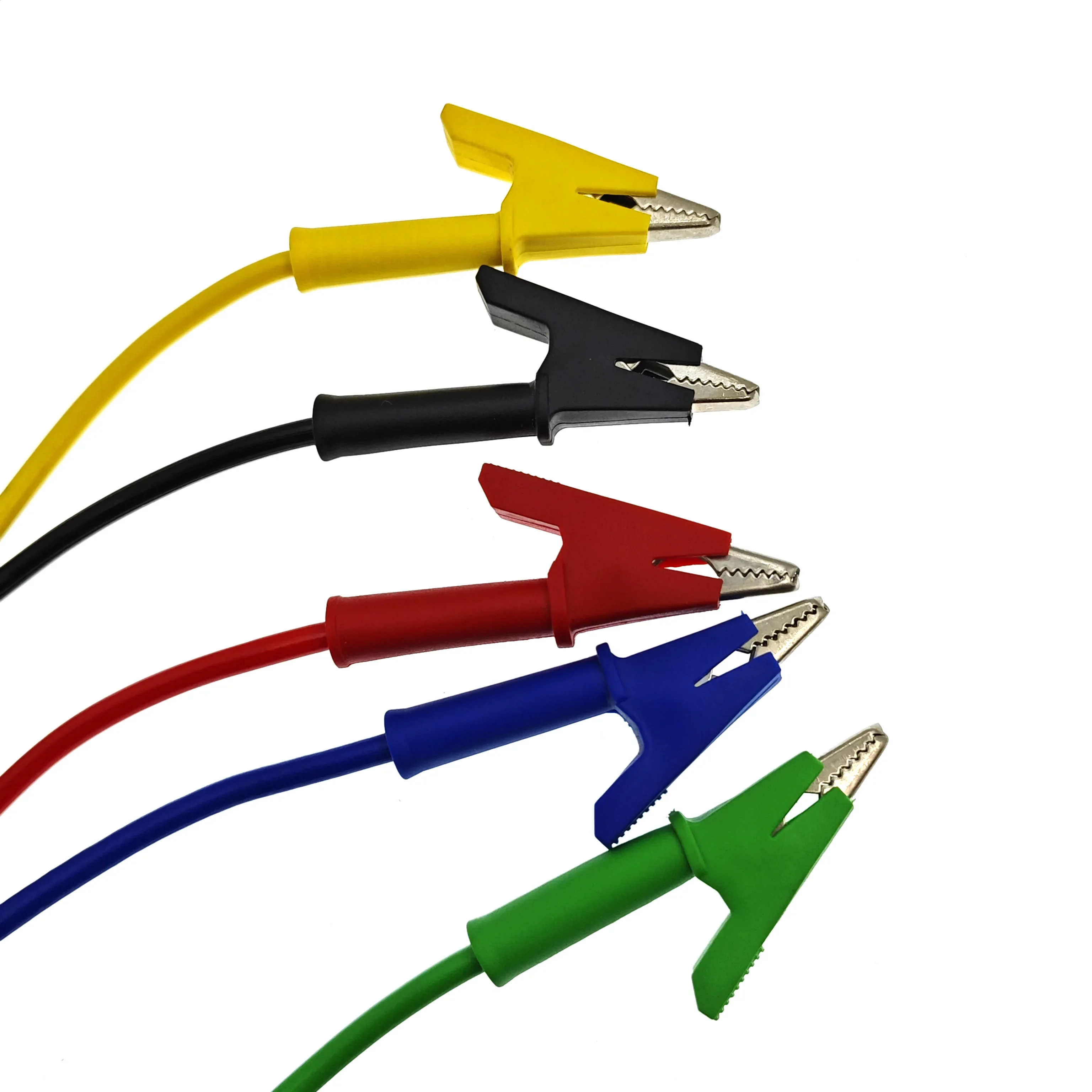 High Pressure 1M Dual Alligator Clips Wire Jumper Cable Double-ended Electrical Test Lead for DIY