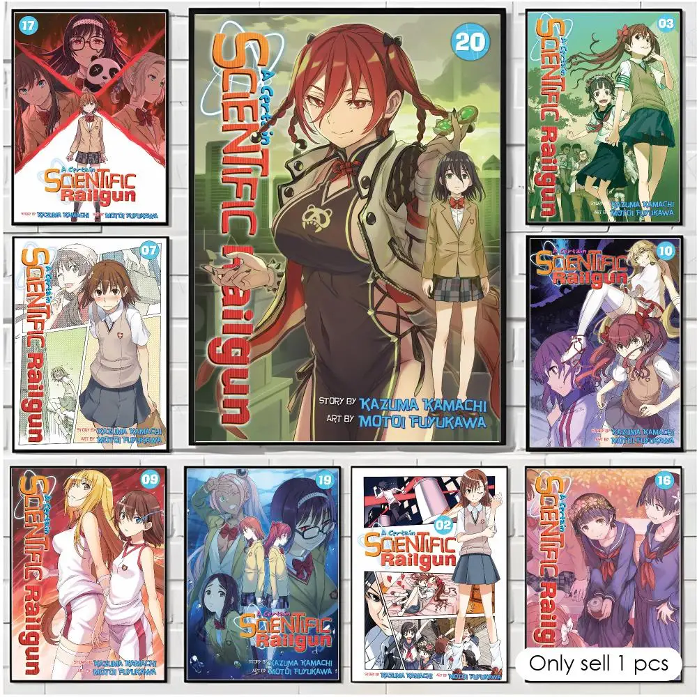 A Certain Scientific Railgun Poster Wall Art Poster Print Decorative Artwork for Bedroom Living Room Office Home Decoration