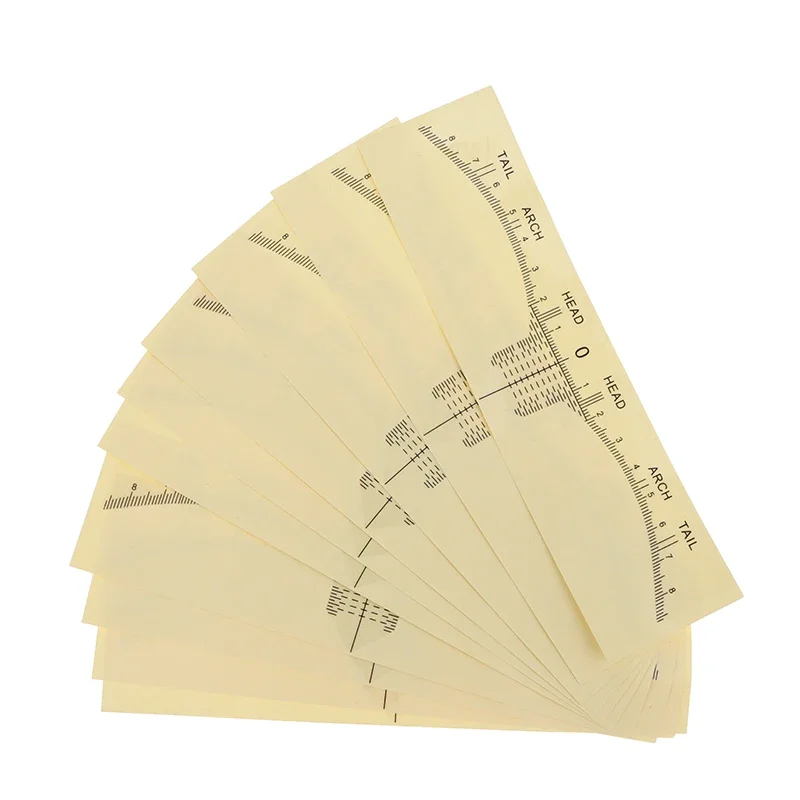 10 stuks wegwerp wenkbrauwliniaal microblading semi-permanente wenkbrauw tattoo positie liniaal gids make-up stencil meetgereedschap