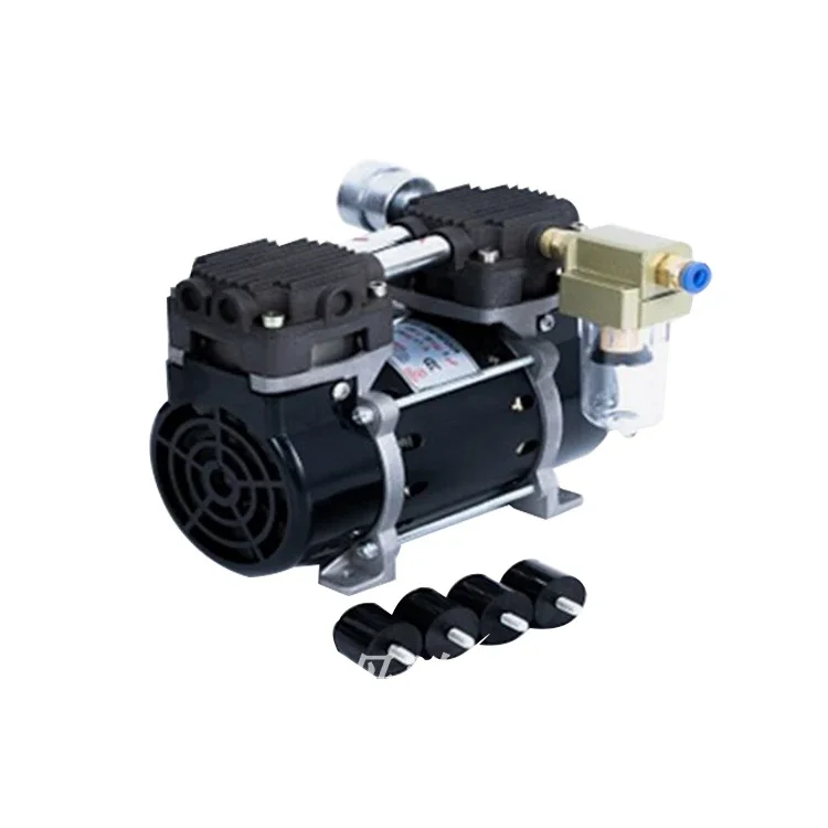 Low-noise miniature vacuum pump, 45 liters/minute, 220V, oil-free vacuum pump, suitable for laboratory equipment
