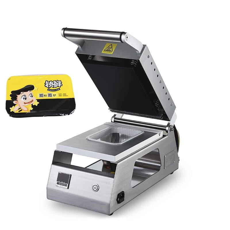 Food box Pressure Tray Sealer Food Vegetable Fresh Fruit Tray Sealer Machine Tube Manual Sealing Machine