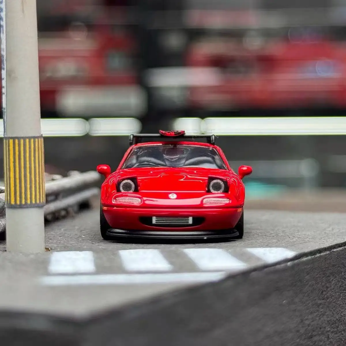 Mazad Micro Turbo MT MX5, литая под давлением модель автомобиля из сплава в масштабе 1/64, игрушки для мальчиков, подарок