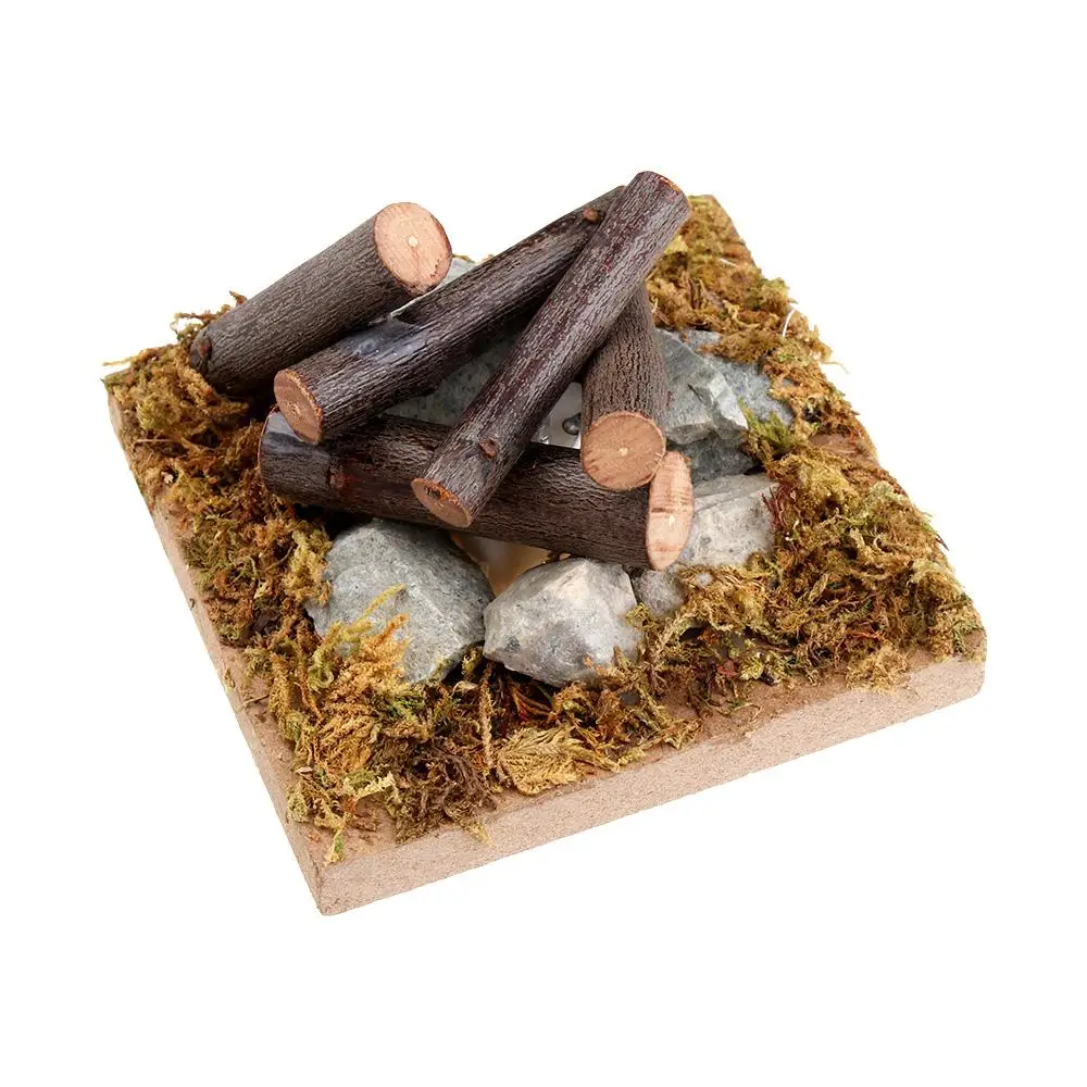 Hanging Stove  Accessories Playing House Dollhouse Bonfire Villa Scene Model Miniatures Campfire Fairy Garden Decor