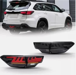 LED taillights For toyota Highlander Kluger 2015-2021  Dynamic Turn Signal Auto Rear Back Lamps Accessories