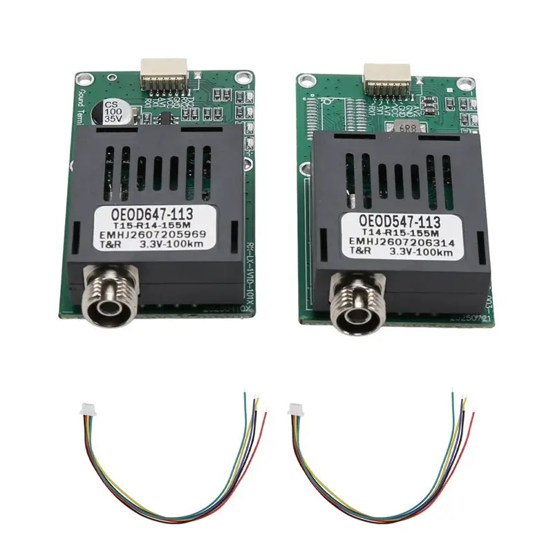 [LXYA68Z!] TX RX Optical Transceiver Module 100KM TTL UART/SBUS Optical End Device Dedicated Port