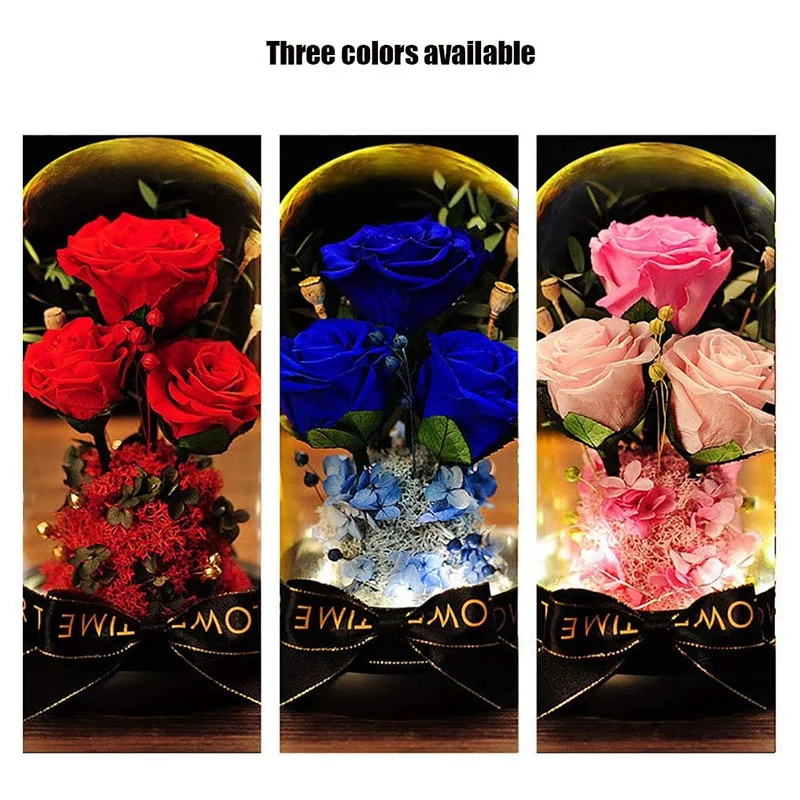 worthown-rose-Eternelle-rose-conservee-coffret-cadeau-fait-main-rose-sous-dome-en-verre-saint-valentin-anniversaire