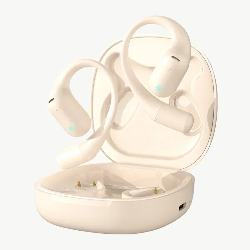 

New half-in-ear wireless bluetooth headset running sports noise reduction long battery life