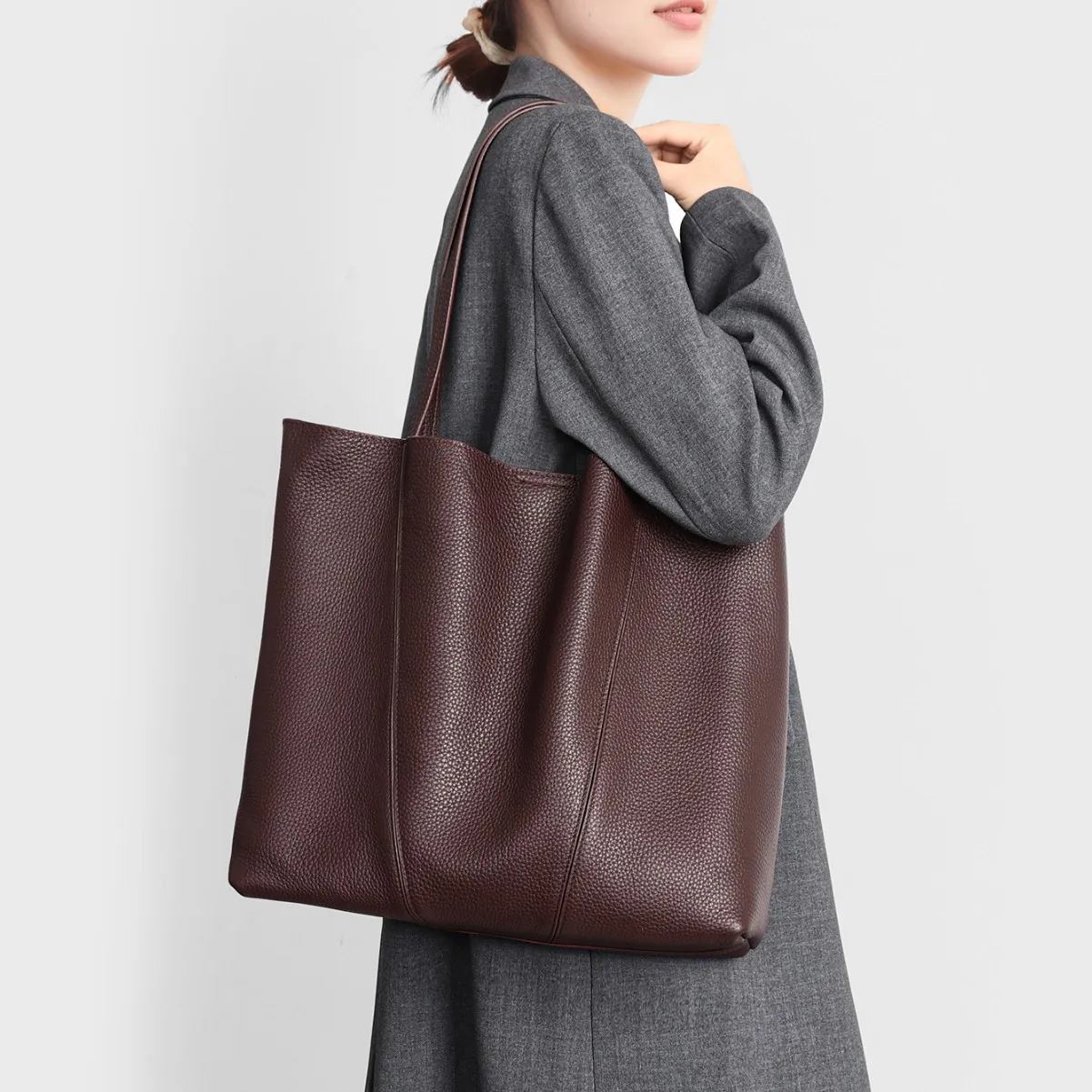 حقيبة نسائية صغيرة Suмка виoncesж جلد طبيعي ناعم كبير السيدات الكتف حقيبة كروسبودي الفاخرة SUмка حقيبة يد للتسوق الإناث