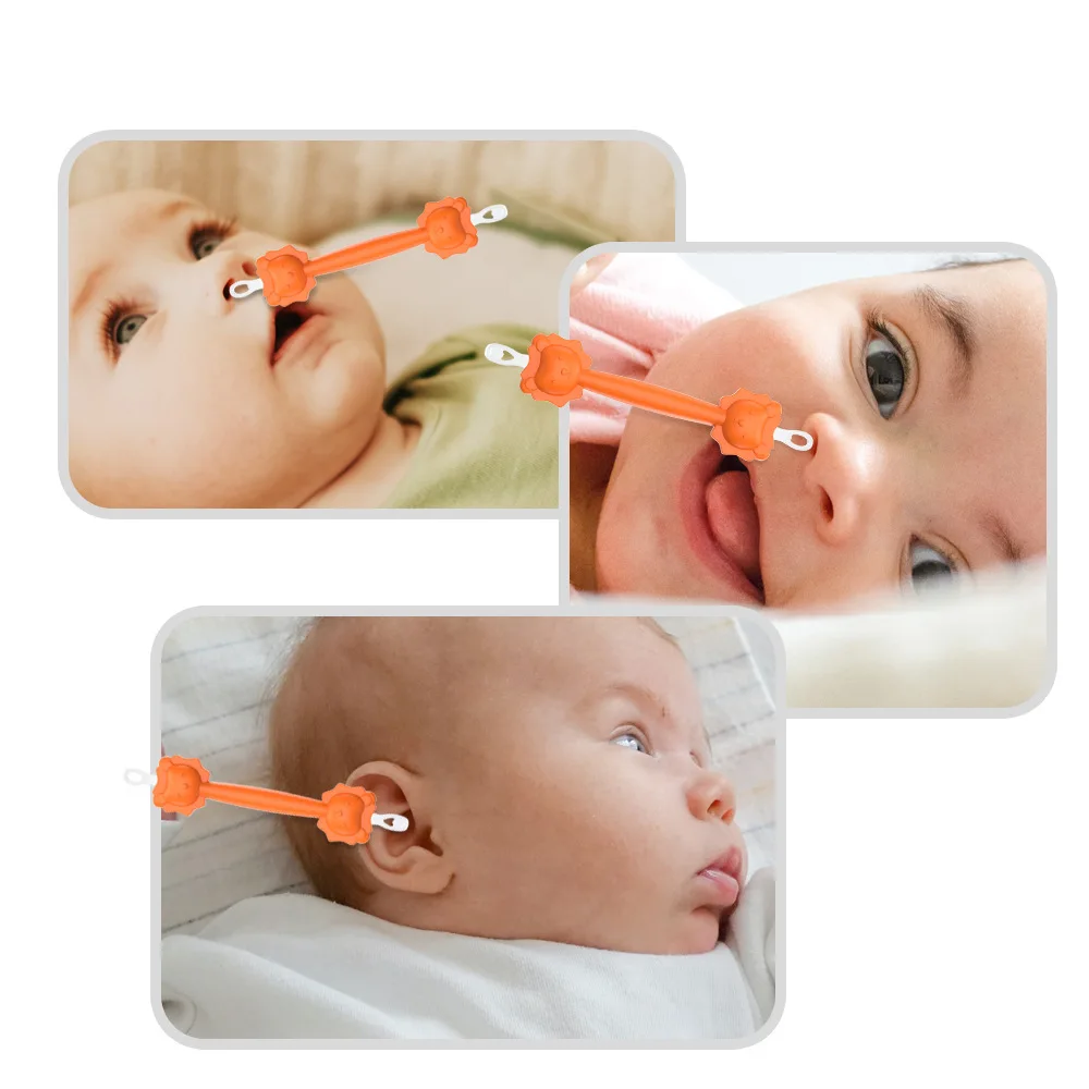 1pcs baby cleaner tablespoon double-head soft wax condensate pickup nose cleaner silicone ear pickup
