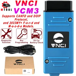 Vnci vcm3 auto diagnose scanner unterstützung kann fd doip diop wifi für mazda für ford mdi2 von 1996 bis 2023 ev autobatterie überprüfen