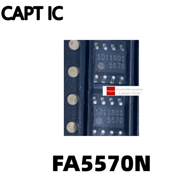 5PCS FA5570 FA5570N silk screen printing 5570 SOP8 packaging AC/DC power control chip