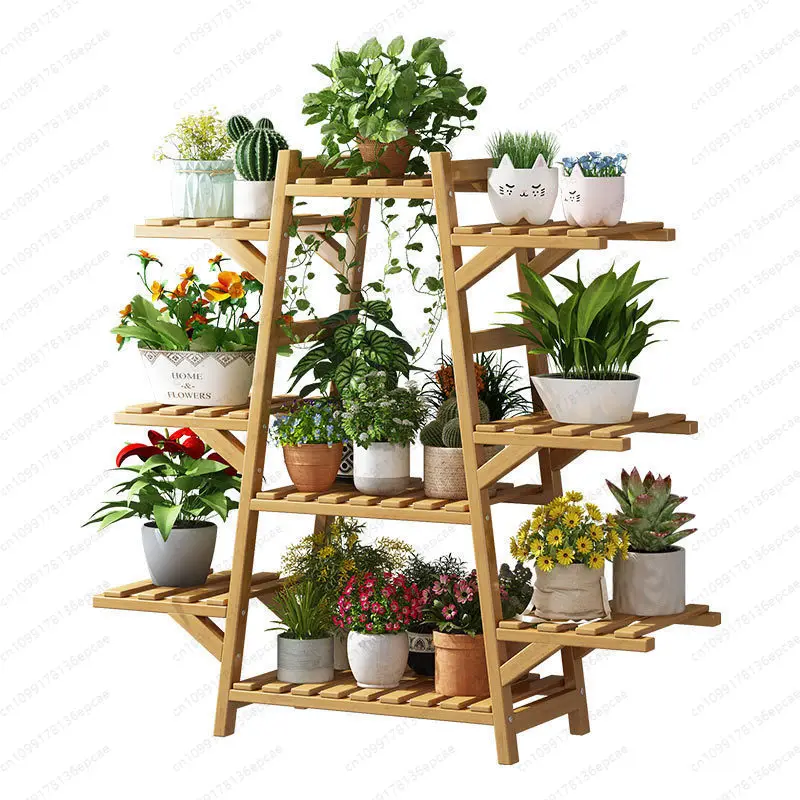 Shelf Balcony Flower Stand Indoor Succulent Climbing Vine Flower Shelf Plant Pot Shelf