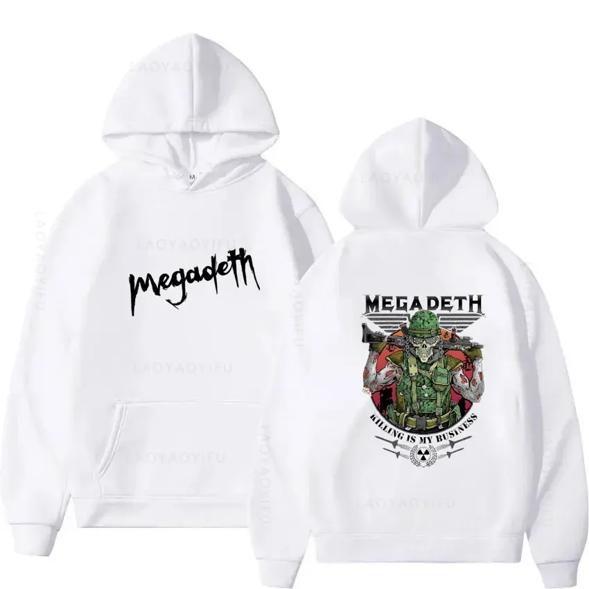 Megadethes Theme Hoodies for Men Hooded Sweatshirt Hoodie Y2k Essentials Men's Autumn Clothing Sweatshirts Hoody Graphic Shirt