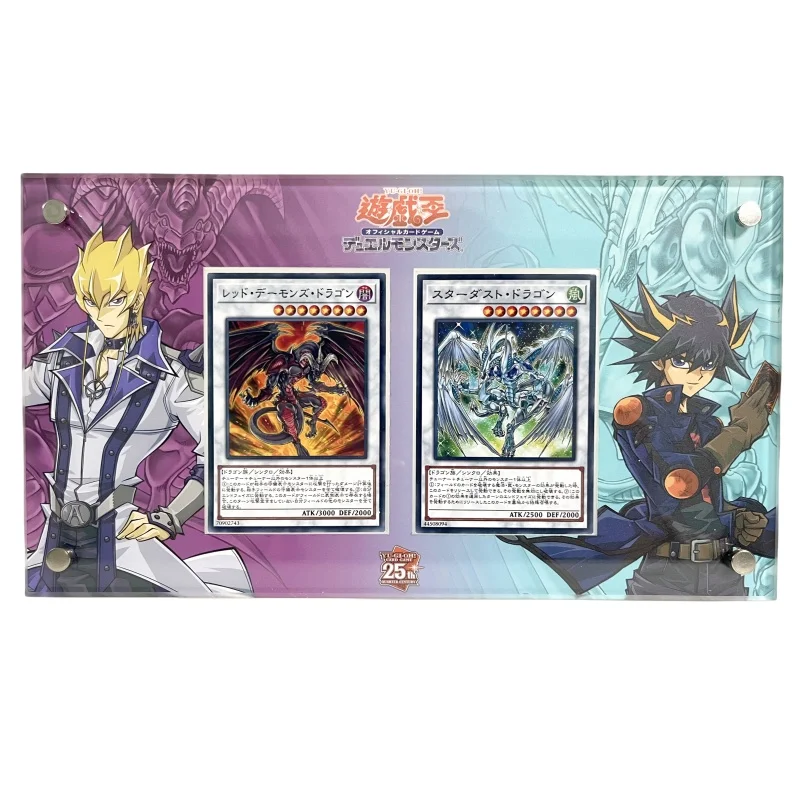 Yu-Gi-Oh Card Brick Egyptian God Blue-Eyes White Dragon Seto Kaiba 25Th Anniversary Diy Acrylic Action Toy Figur Game Collection