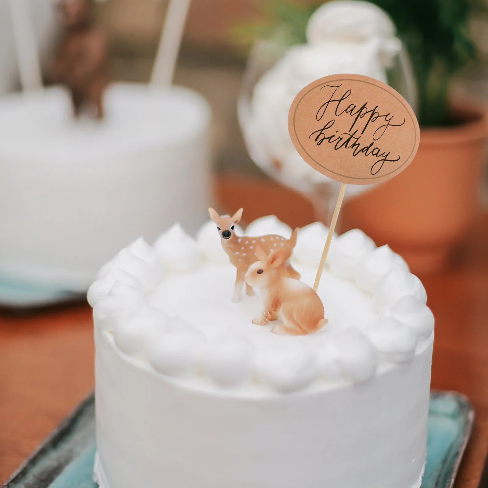 

24 Pcs Blackboard Sticker Label Blank Toothpick Flags Cheese Markers Small for Charcuterie Wood Picks Food