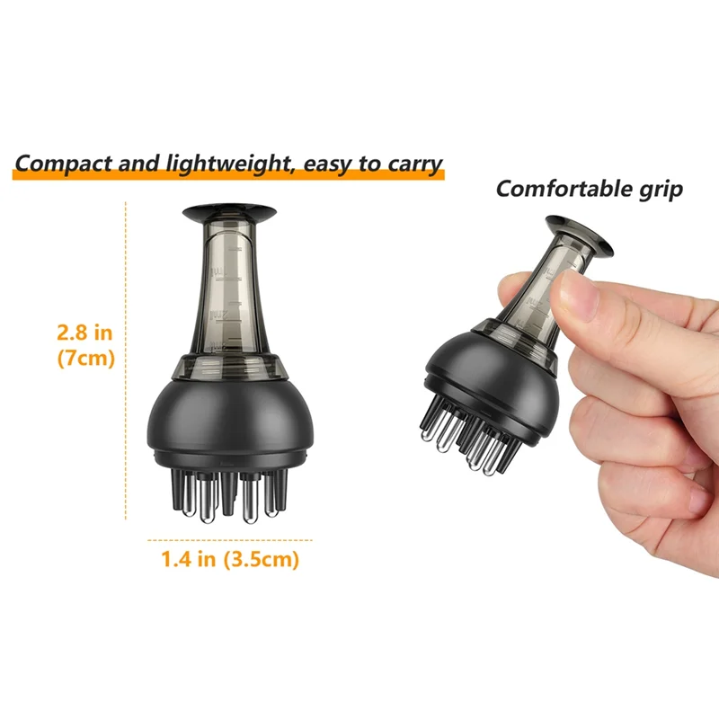A005-Scalp Medicine السائل قضيب فروة الرأس قضيب تدليك مشط لعلاج الشعر النمو قضيب #3